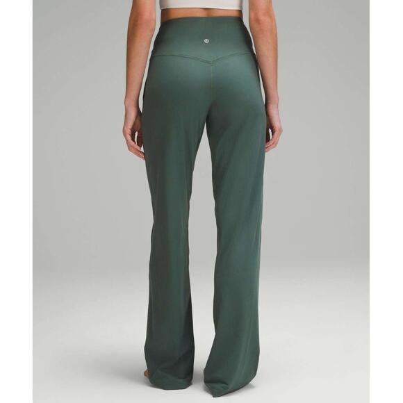 Lululemon Align Ribbed High-Rise Wide-Leg Pant in Tall Dark Forest - Picture 2 of 5